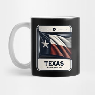 LoneStar Minimalist: Trendy Texas Independence day Mug